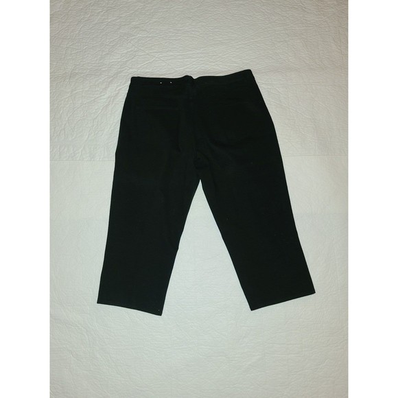 Woman's sz 16 Coldwater Creek black capri pants - Picture 3 of 4